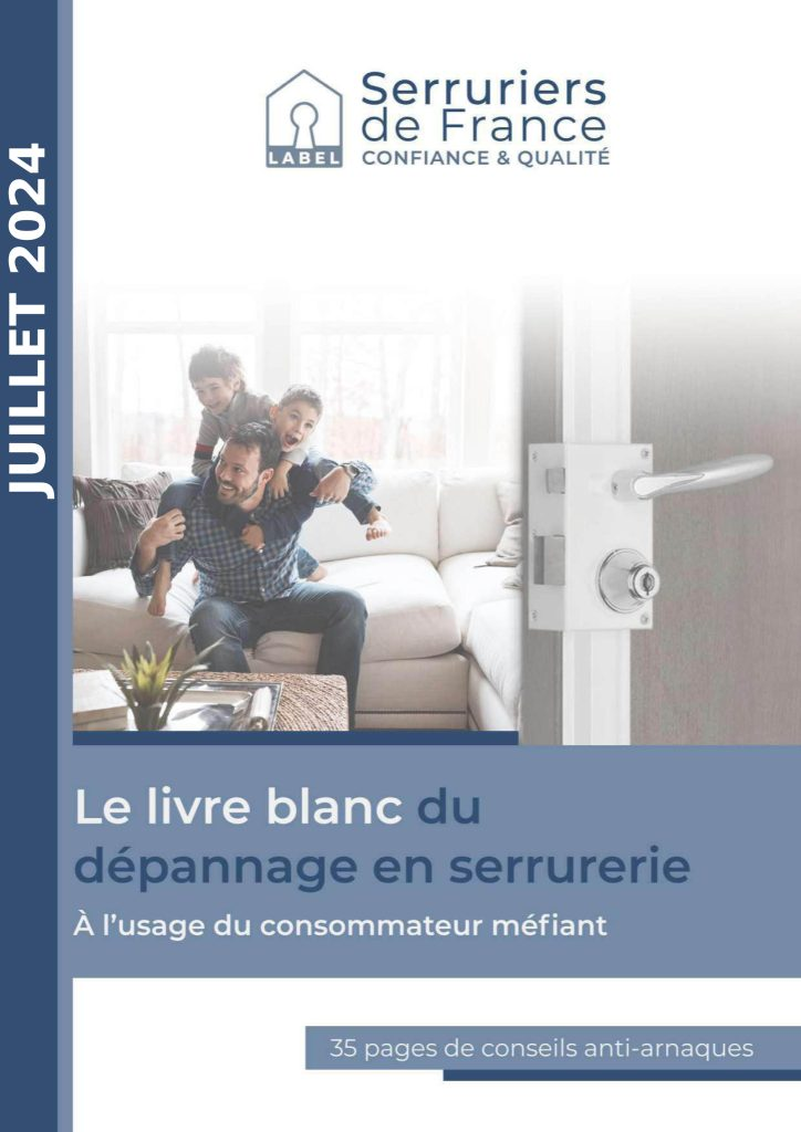 Couverture du livre blanc du dépannage en serrurerie